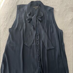 Banana Republic Dark Blue Sleeveless Blouse